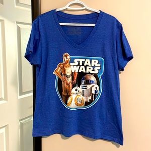 Disney Star Wars Droids T-shirt -XL Royal Blue